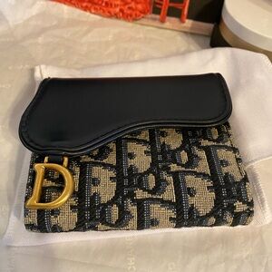 New authentic Dior Saddle Lotus Wallet